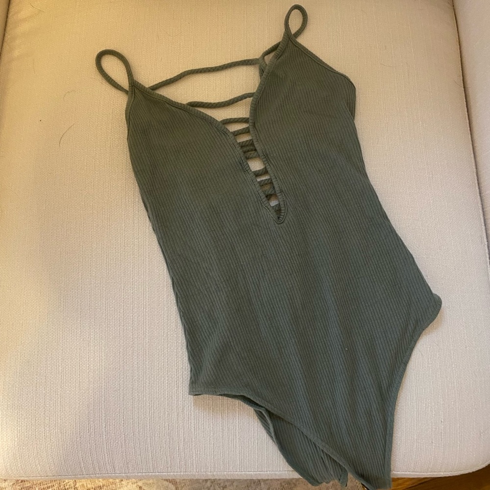 Green body suit
